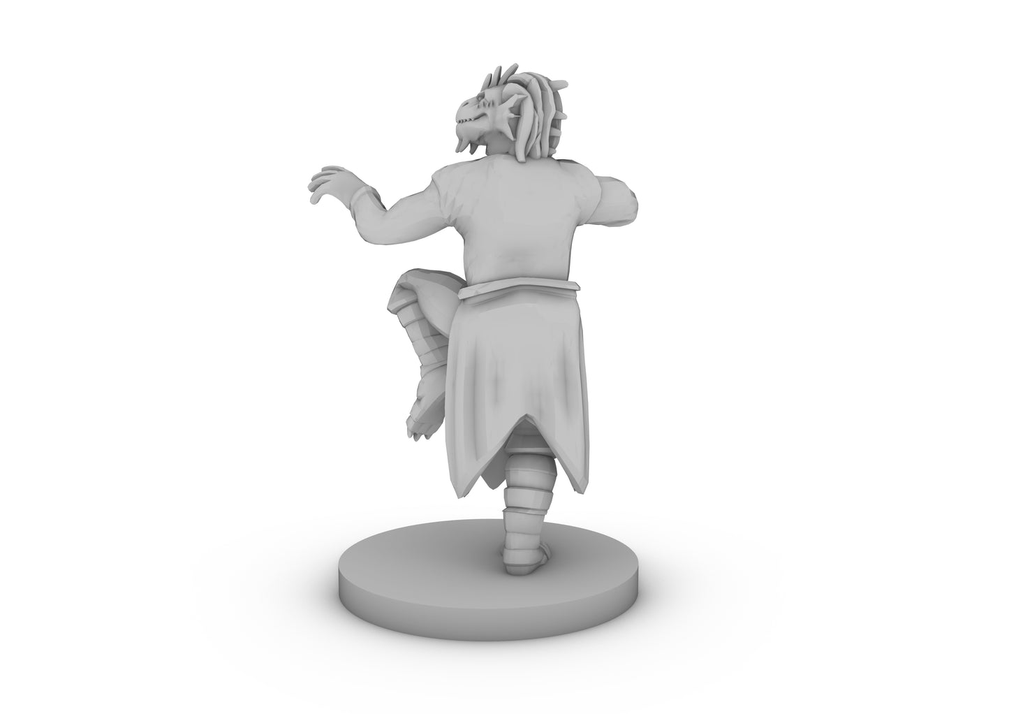 Dragonborn Monk Male Tabletop DND Gaming Miniature