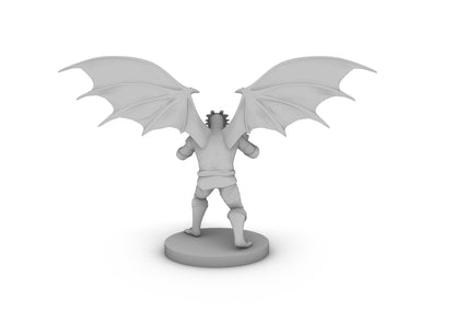 Dragonborn Male Monk With Wings Tabletop DND Gaming Miniature