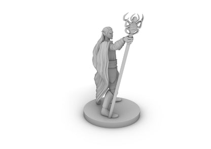 Drow Mage Tabletop DND Gaming Miniature