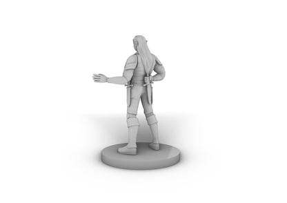 Drow Rogue Friendly Tabletop DND Gaming Miniature