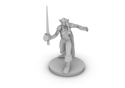 Drow Warlock Tabletop DND Gaming Miniature