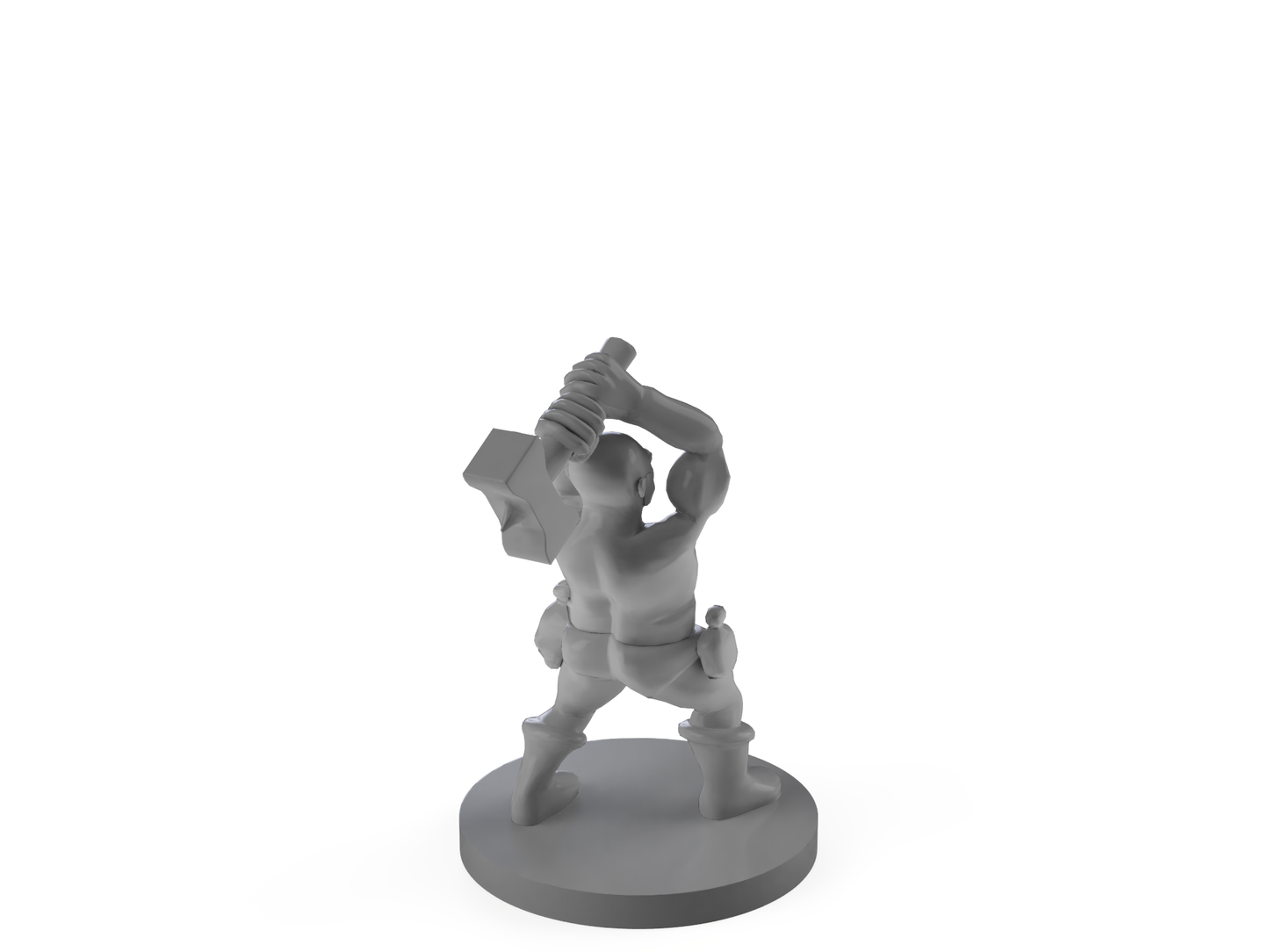 Dwarf Barbarian Warhammer Tabletop DND Gaming Miniature