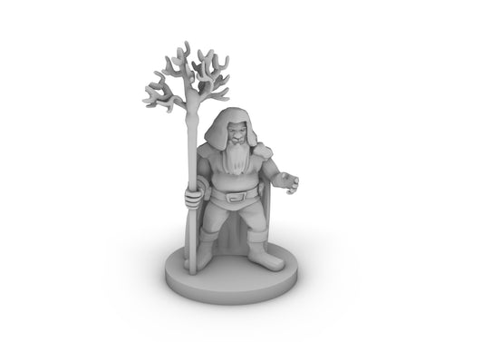 Dwarf Druid Tabletop DND Gaming Miniature