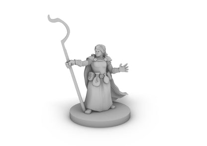 Dwarf Female Druid 2 Tabletop DND Gaming Miniature