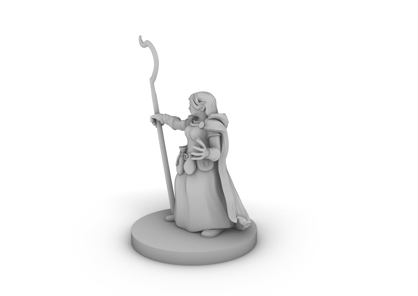 Dwarf Female Druid 2 Tabletop DND Gaming Miniature