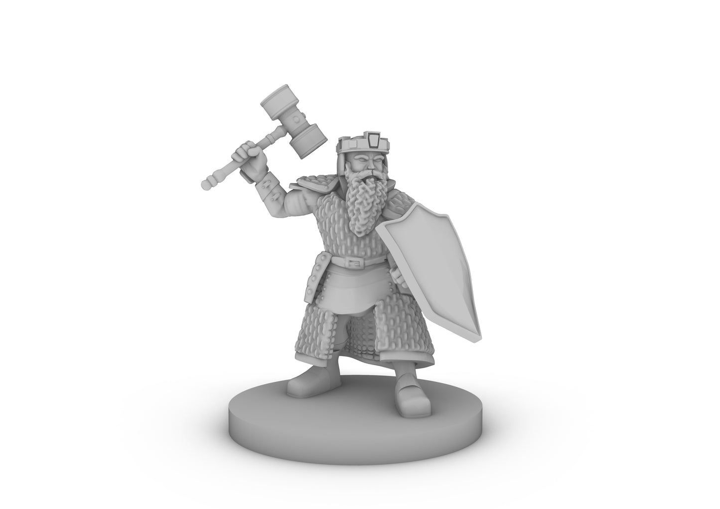 Dwarf Fighter 4 Tabletop DND Gaming Miniature