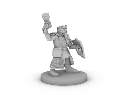 Dwarf Fighter 4 Tabletop DND Gaming Miniature