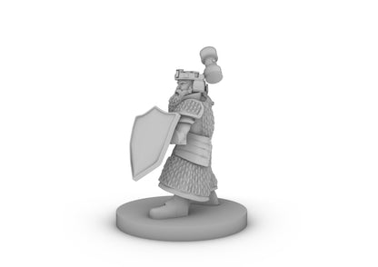 Dwarf Fighter 4 Tabletop DND Gaming Miniature