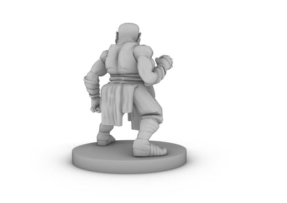 Dwarf Monk 2 Tabletop DND Gaming Miniature