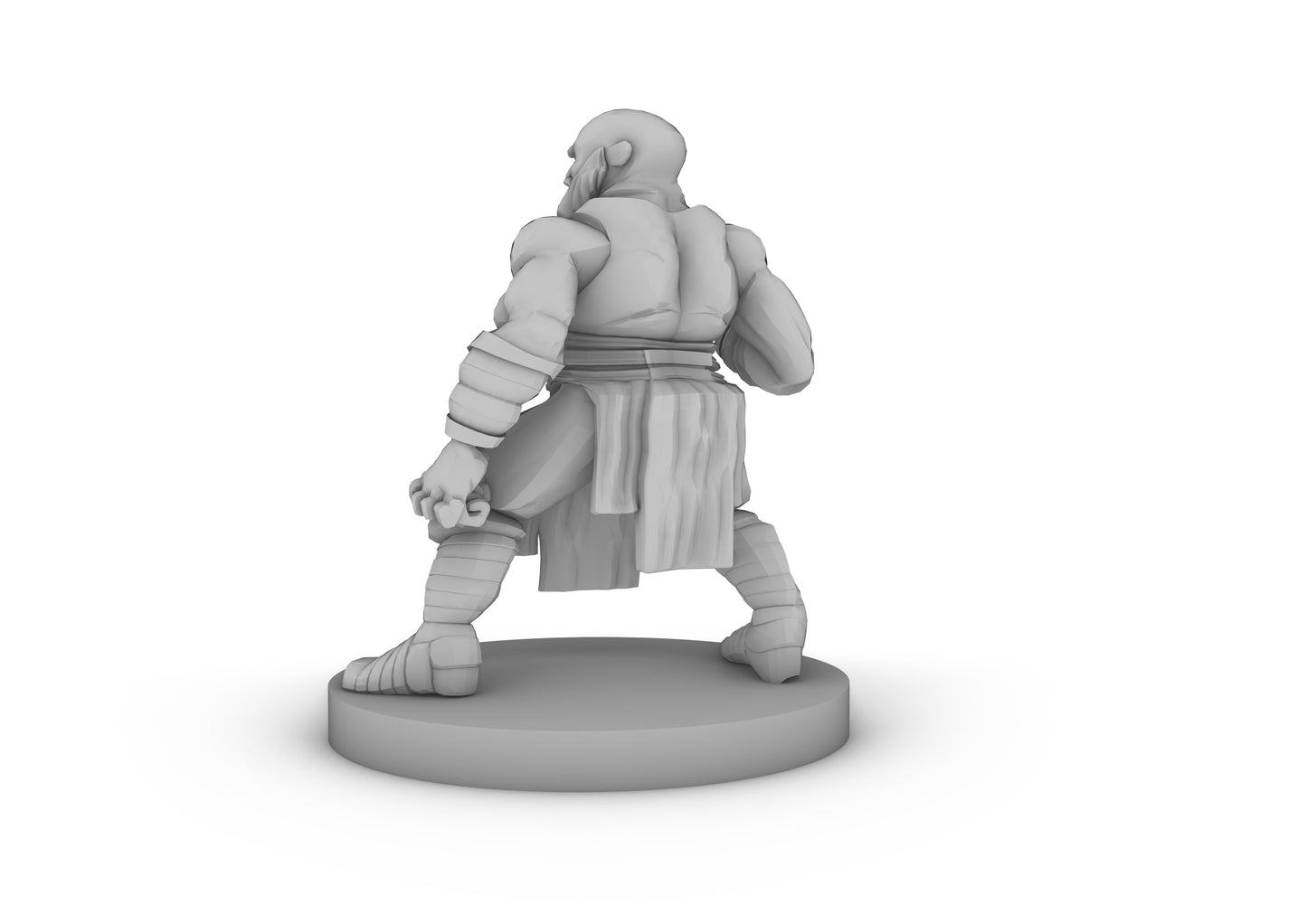 Dwarf Monk 2 Tabletop DND Gaming Miniature