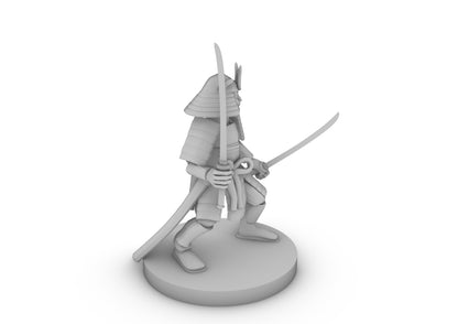 Dwarf Samurai Tabletop DND Gaming Miniature