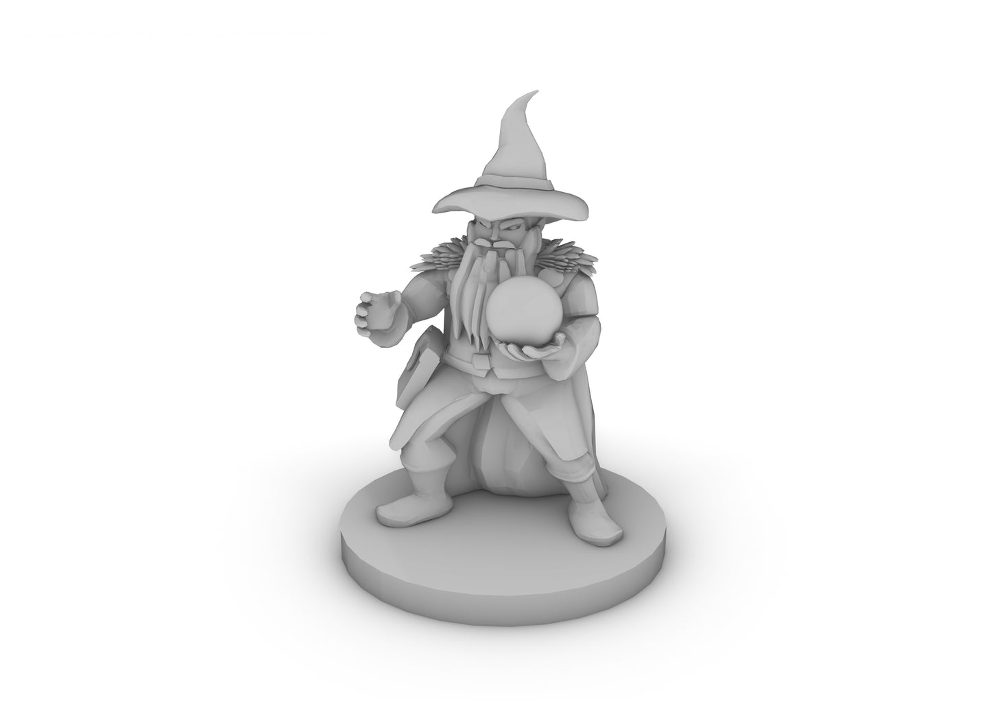 Dwarf Wizard  Tabletop DND Gaming Miniature