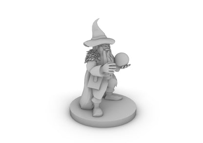 Dwarf Wizard  Tabletop DND Gaming Miniature