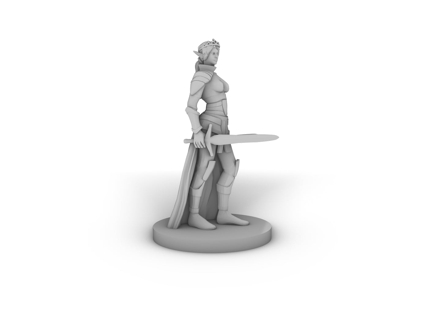 Elf Female Princess Rogue Tabletop DND Gaming Miniature