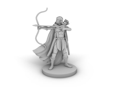 Elf Female Ranger Tabletop DND Gaming Miniature