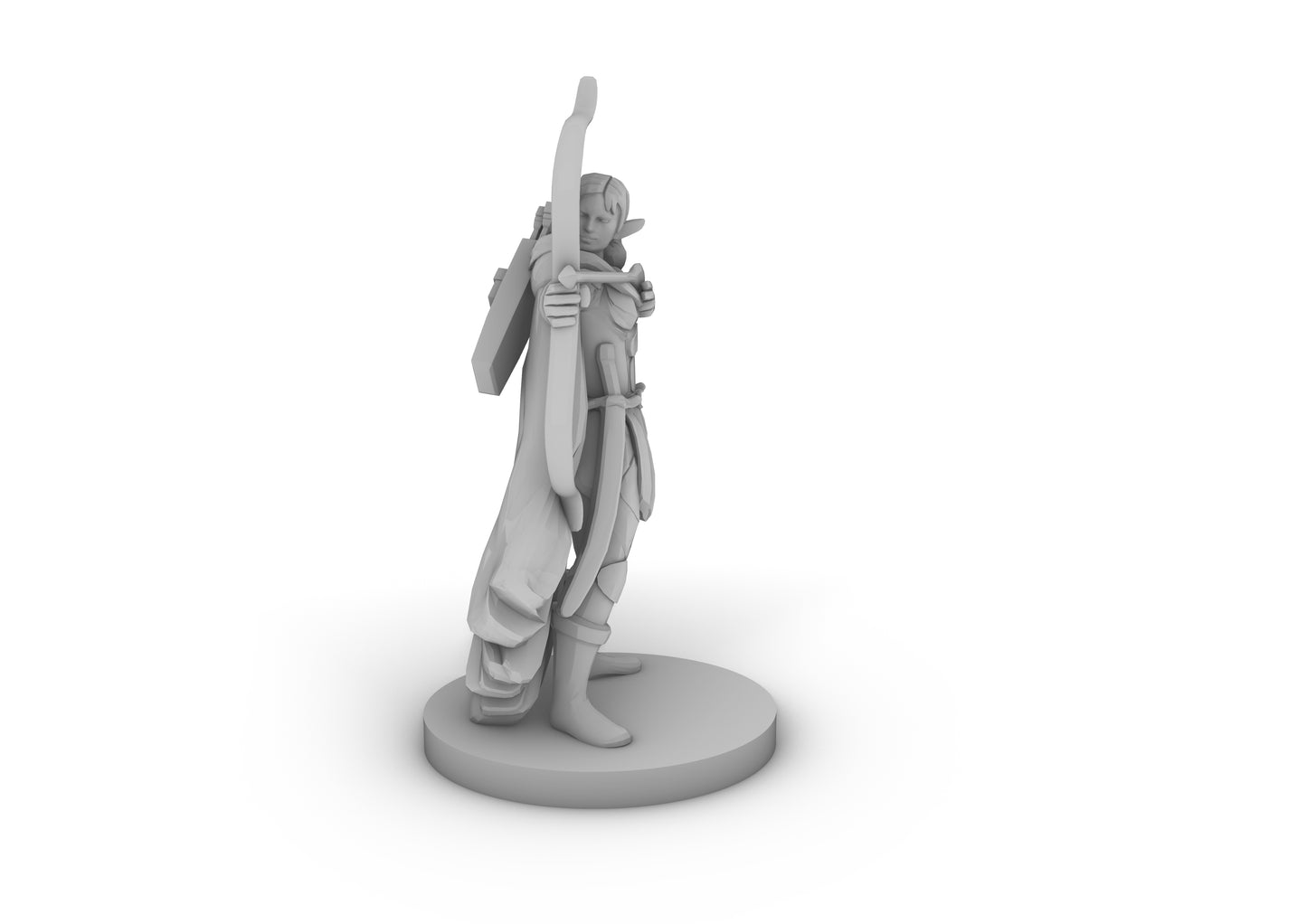 Elf Female Ranger Tabletop DND Gaming Miniature