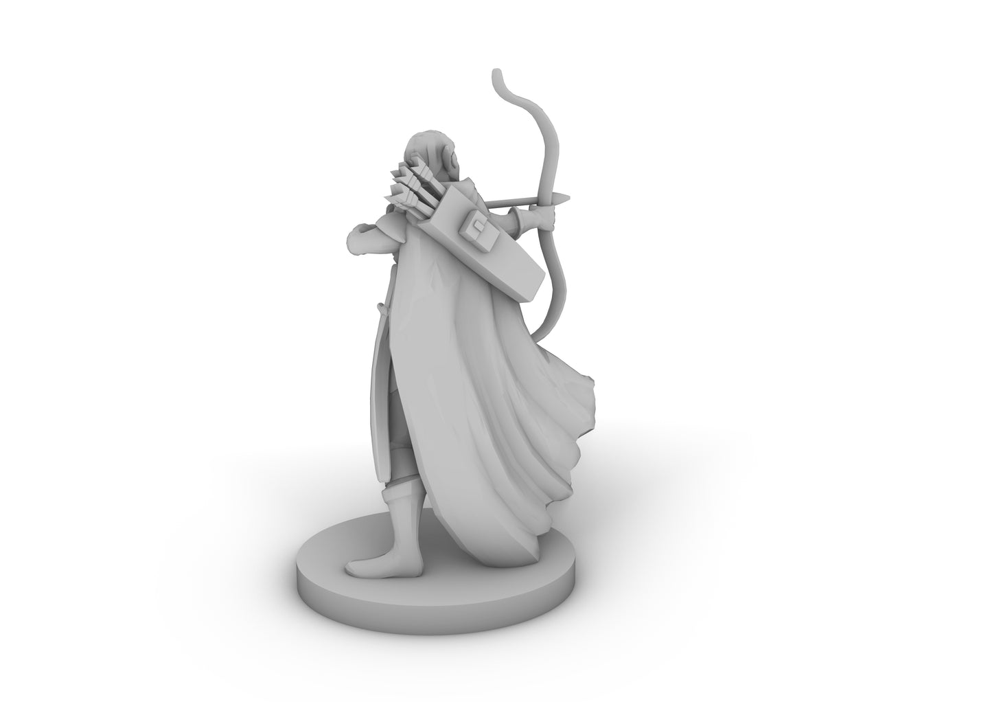 Elf Female Ranger Tabletop DND Gaming Miniature