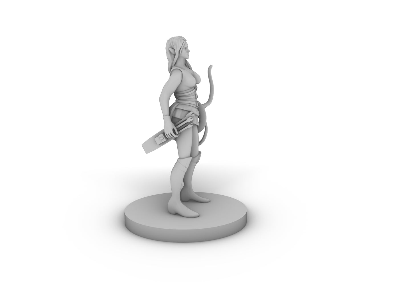 Elf Female Ranger Sultry Tabletop DND Gaming Miniature