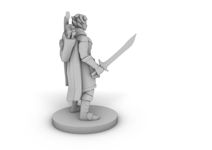 Elf Female Ranger with Sword Tabletop DND Gaming Miniature