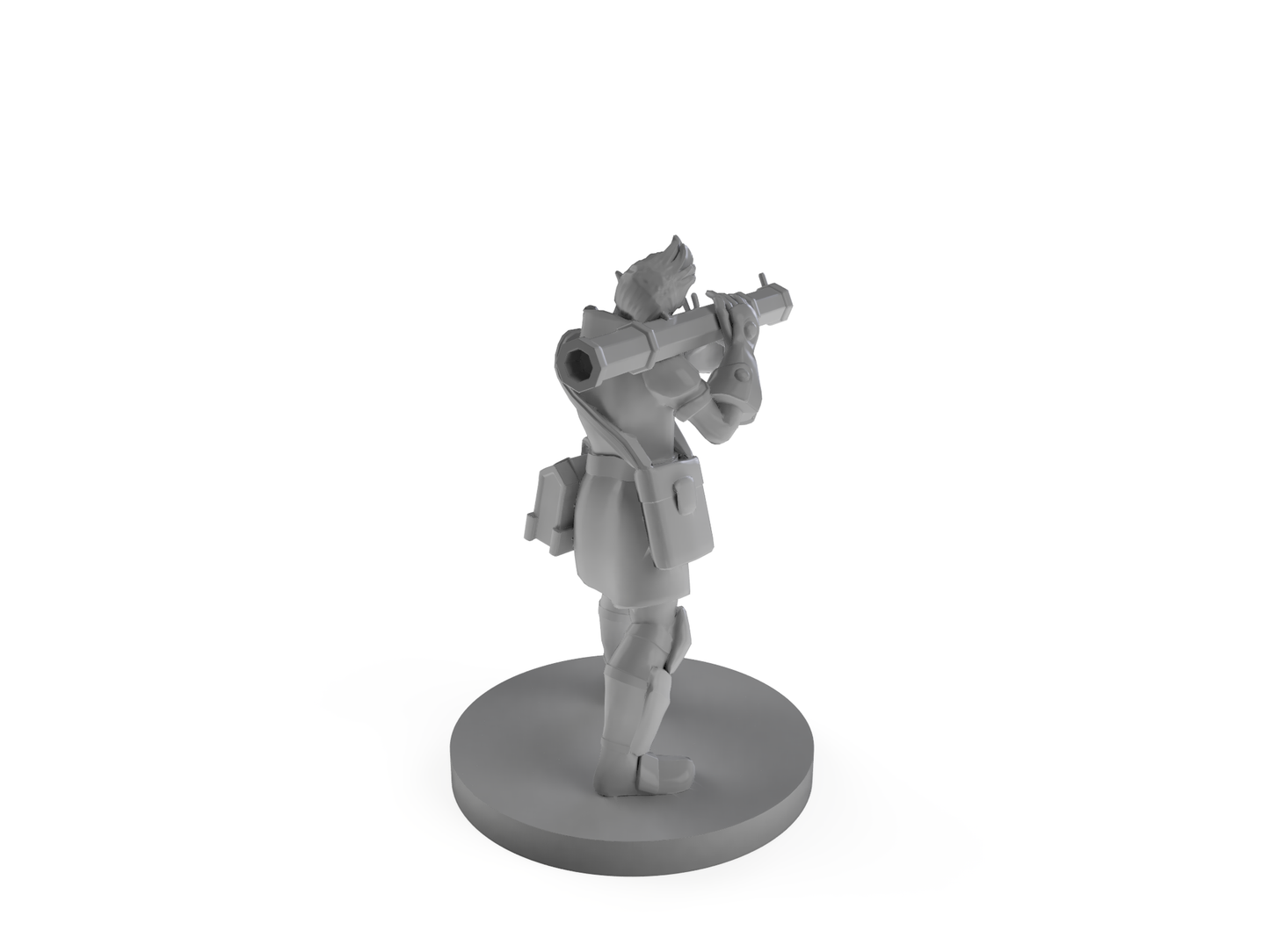 Elf Male Artificer w/ Shoulder Canon Tabletop DND Gaming Miniature