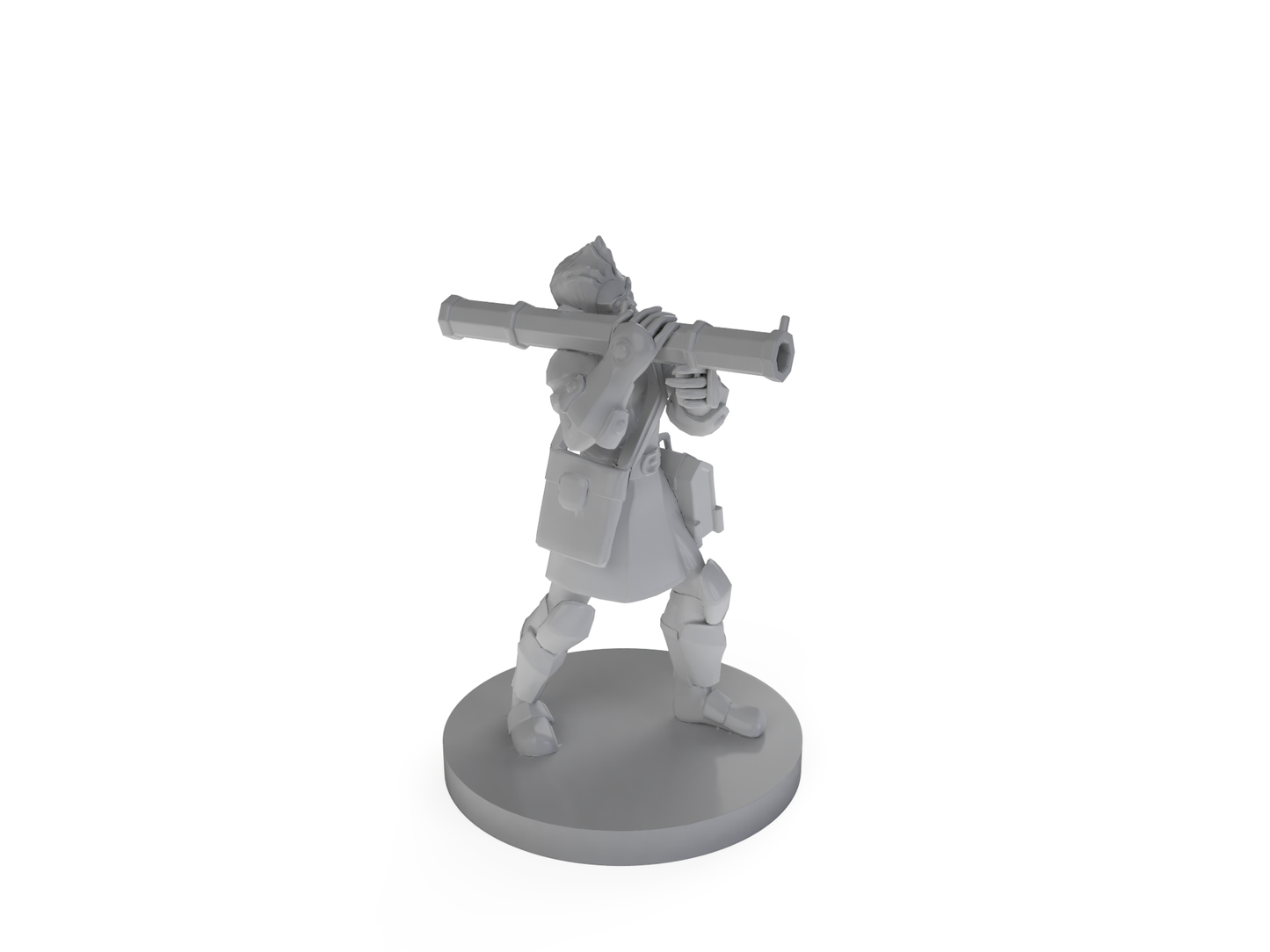 Elf Male Artificer w/ Shoulder Canon Tabletop DND Gaming Miniature