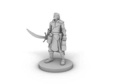 Elf Male Ranger Moonblade Tabletop DND Gaming Miniature