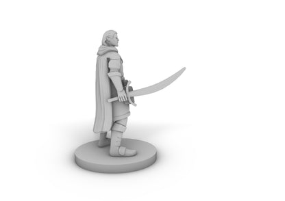 Elf Male Ranger Moonblade Tabletop DND Gaming Miniature