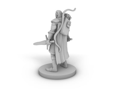 Elf Male Two Sword Ranger Tabletop DND Gaming Miniature