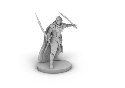 Elf Male Two Sword Ranger 3 Tabletop DND Gaming Miniature