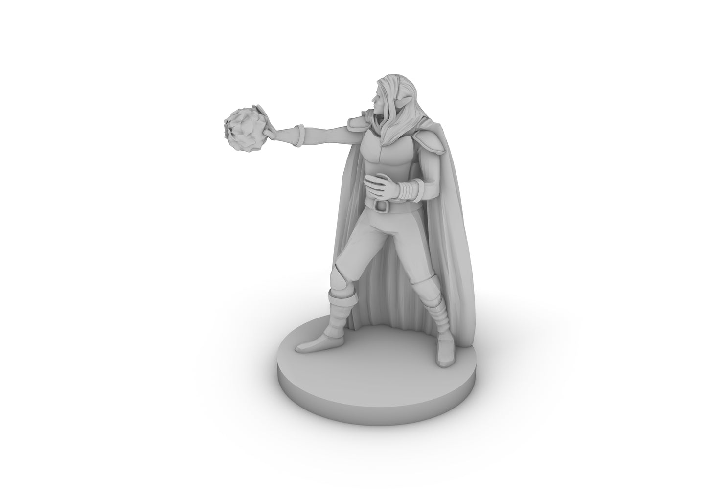 Elf Male Warlock Tabletop DND Gaming Miniature