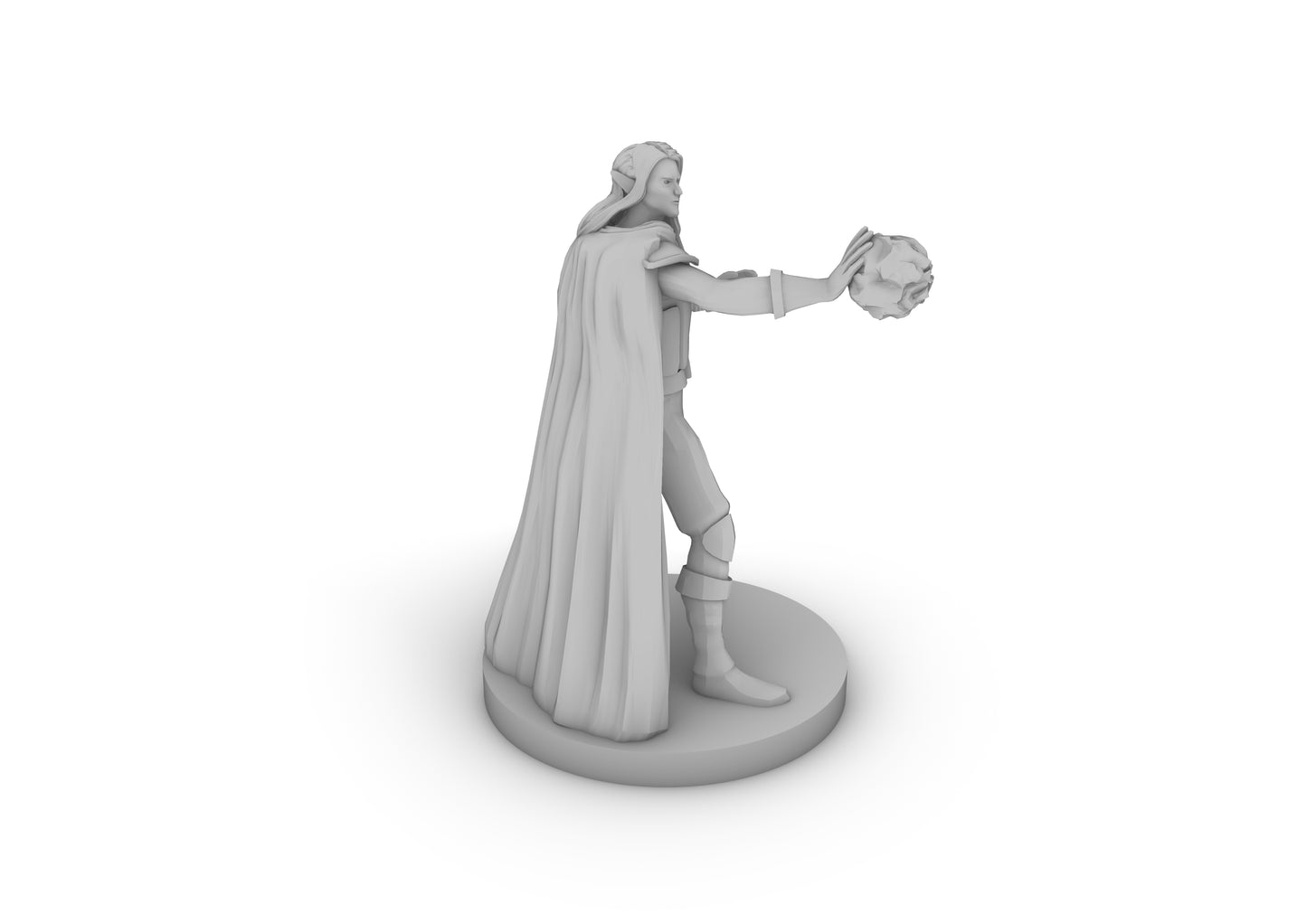 Elf Male Warlock Tabletop DND Gaming Miniature