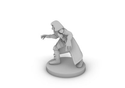 Elf Wizard Masked Sneaking Tabletop DND Gaming Miniature