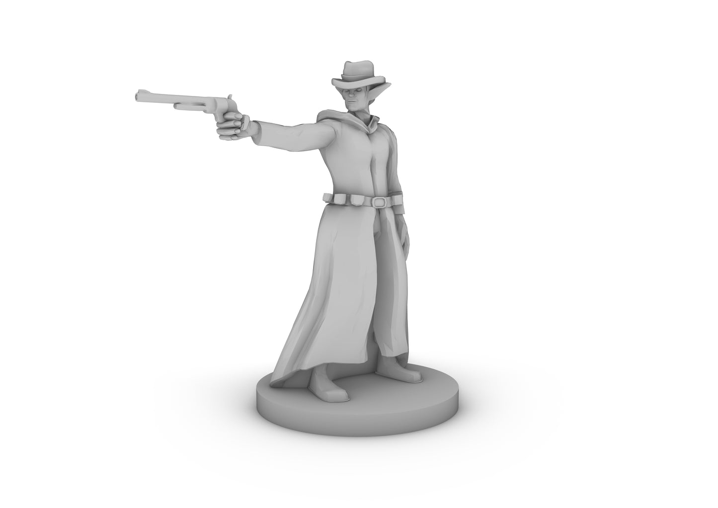 Elven Gunslinger Male One Pistol Tabletop DND Gaming Miniature