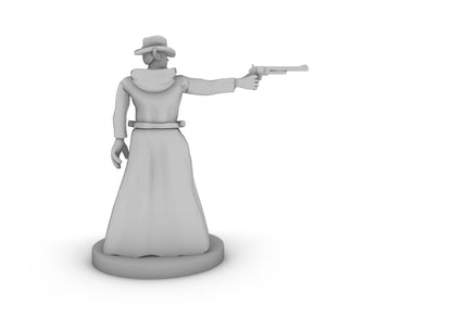 Elven Gunslinger Male One Pistol Tabletop DND Gaming Miniature