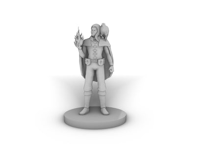 Elven Male Sorcerer With Hawk Tabletop DND Gaming Miniature