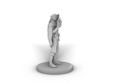 Elven Male Sorcerer With Hawk Tabletop DND Gaming Miniature