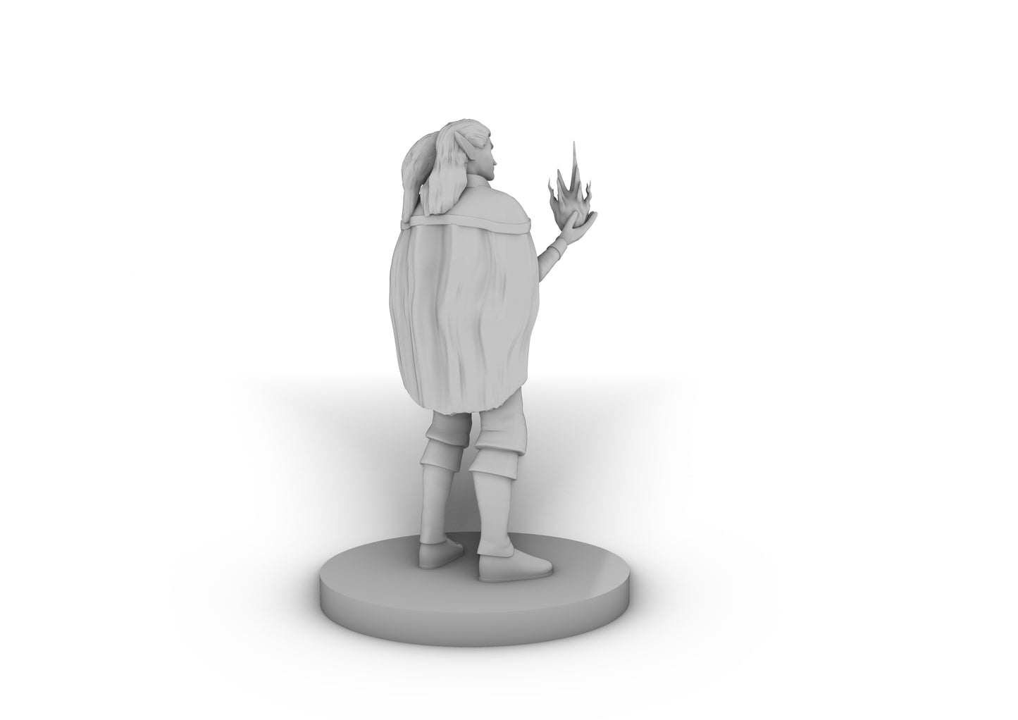 Elven Male Sorcerer With Hawk Tabletop DND Gaming Miniature