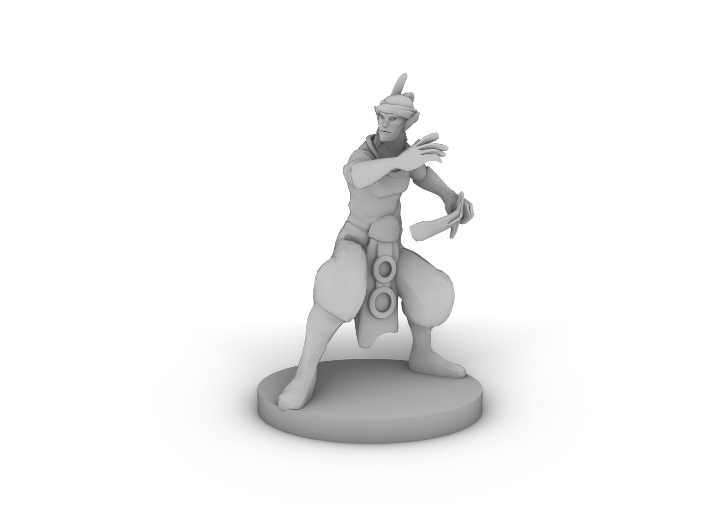 Elven Pirate Tabletop DND Gaming Miniature