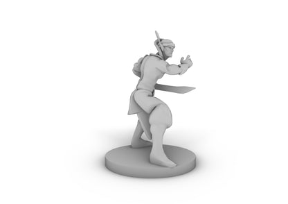 Elven Pirate Tabletop DND Gaming Miniature