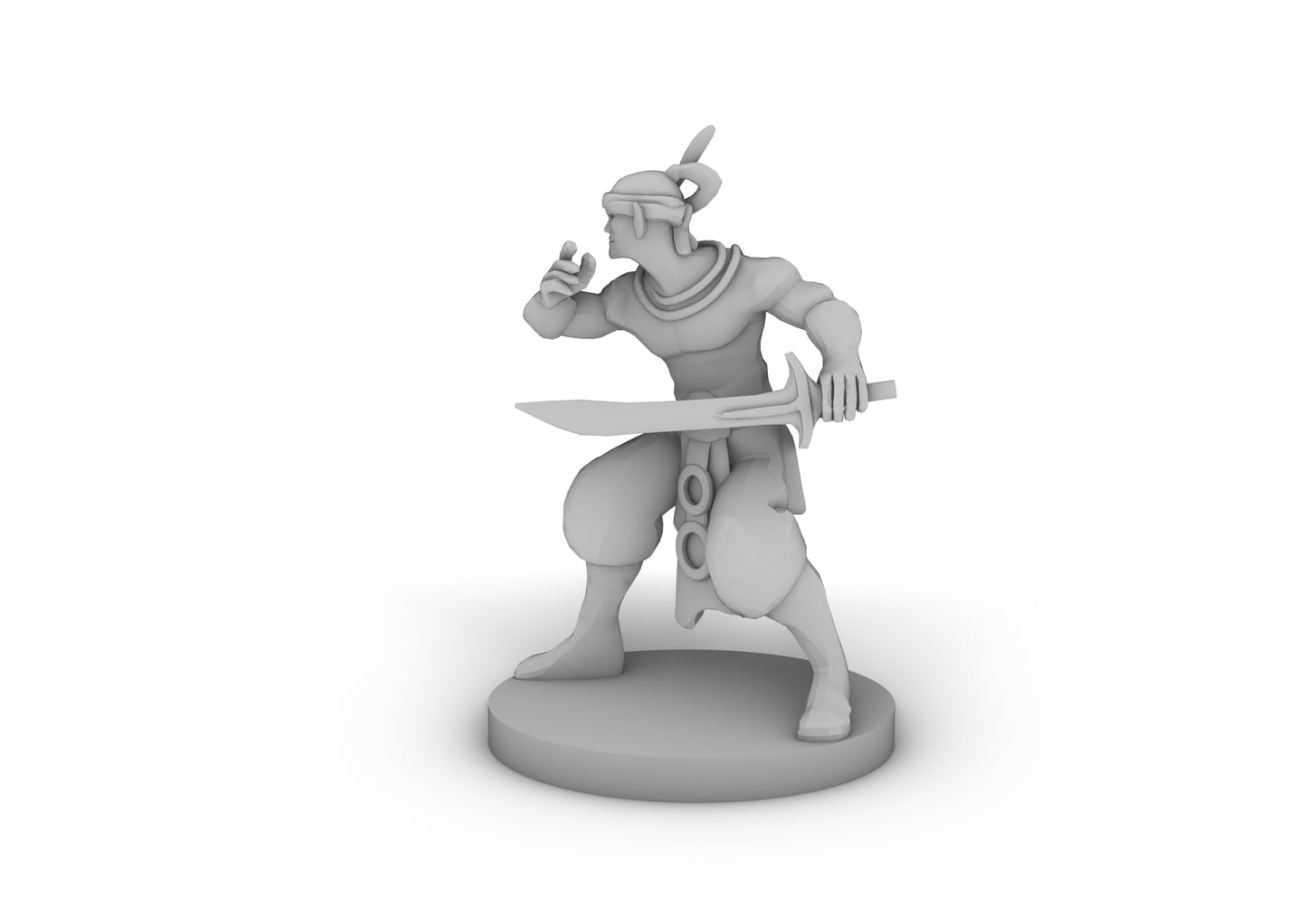 Elven Pirate Tabletop DND Gaming Miniature