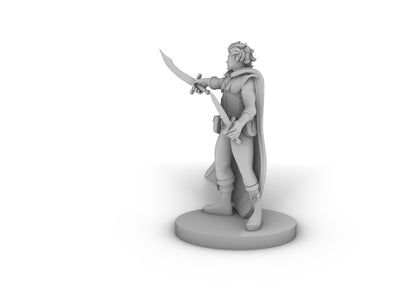 Elven Swashbuckler Tabletop DND Gaming Miniature