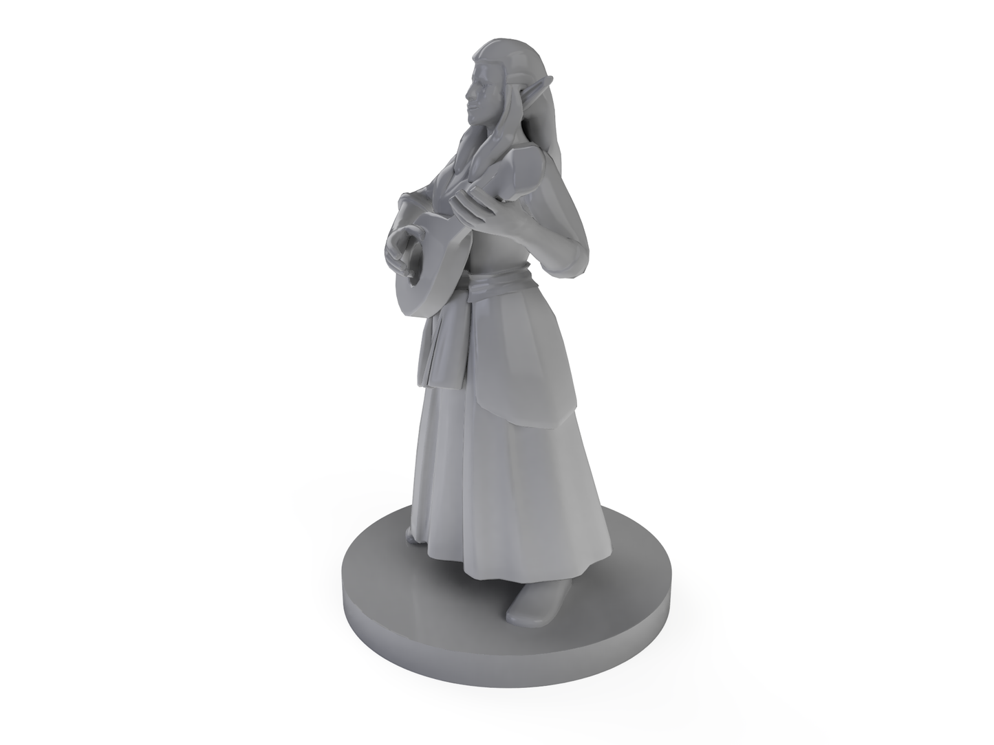 Female Elf Bard Tabletop DND Gaming Miniature