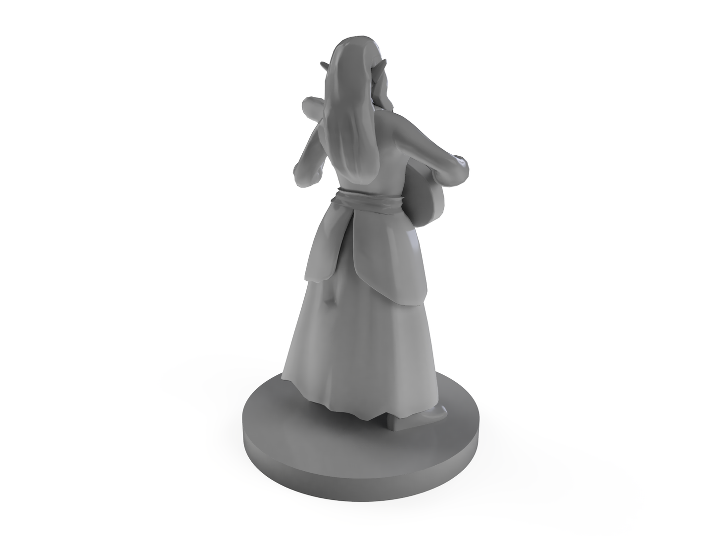 Female Elf Bard Tabletop DND Gaming Miniature