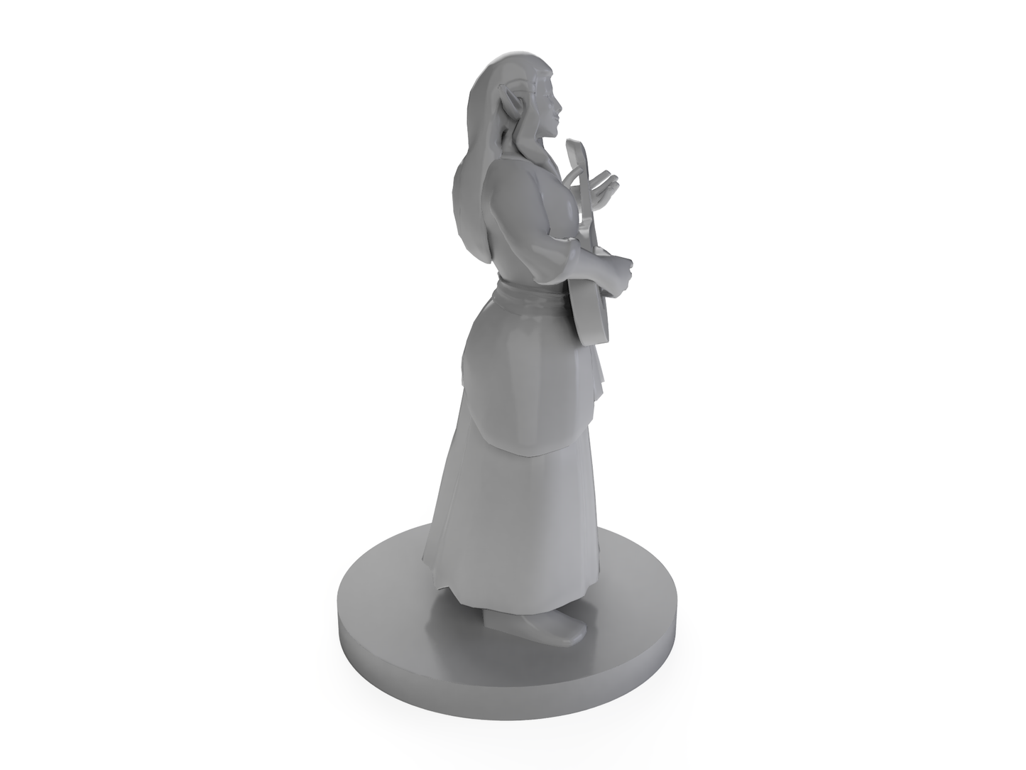 Female Elf Bard Tabletop DND Gaming Miniature