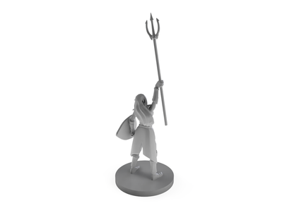 Female Elven Cleric Of Tempest Tabletop DND Gaming Miniature