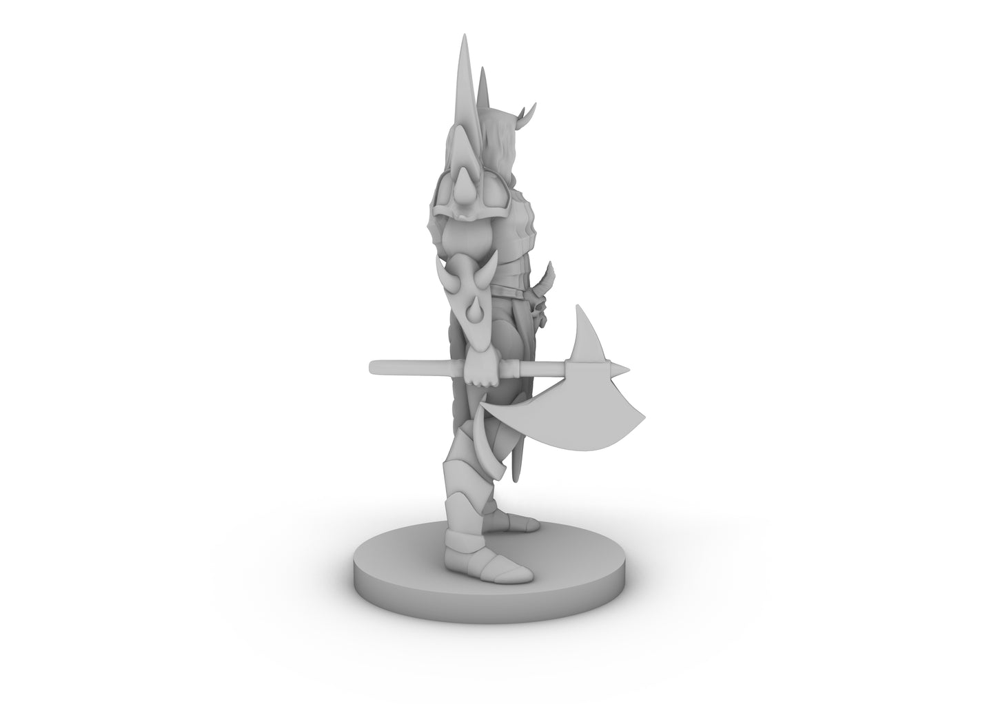 Fallen Demonic Paladin Tabletop DND Gaming Miniature