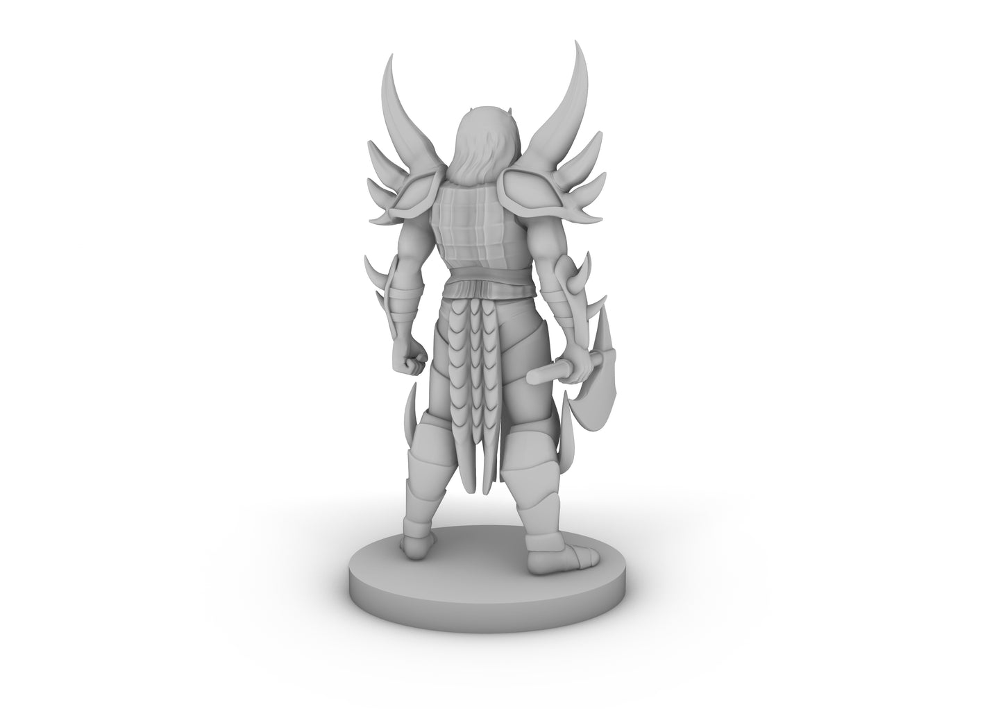 Fallen Demonic Paladin Tabletop DND Gaming Miniature