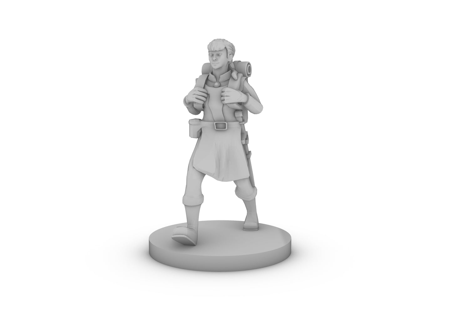 Female Adventurer With Tentacle in her Head Tabletop DND Gaming Miniature