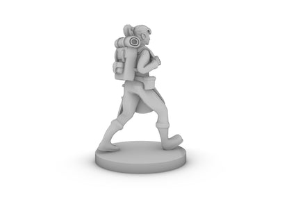 Female Adventurer With Tentacle in her Head Tabletop DND Gaming Miniature