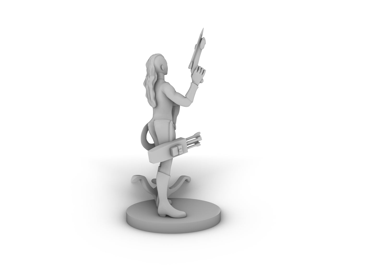 Female Bad Crossbow Ranger Tabletop DND Gaming Miniature